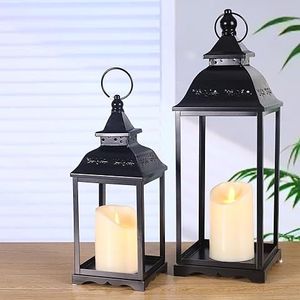 Decorative Metal <b>Lantern</b> with Durable Iron Construction for Home Garden Patio Wedding and Event Decoration - Product Image 1