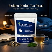 Tisane Bio MWTEA aux Herbes pour le Sommeil, Mélange Naturel Relaxant Camomille Lavande, Sans Caféine, Qualité Supérieure, Durée de Conservation 2 Ans