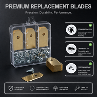 Kit de lames de rechange universelles pour tondeuse robotisée 9/30/45 pièces avec vis assorties, prix de gros, compatible avec les tondeuses automatiques