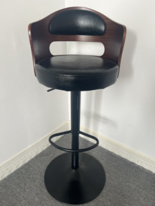 Tabourets de <span class=keywords><strong>bar</strong></span> de luxe simples et modernes, chaises de <span class=keywords><strong>bar</strong></span> pivotantes à dossier haut et réglable en <span class=keywords><strong>bois</strong></span>, chaises de <span class=keywords><strong>bar</strong></span> confortables à dossier bas - Product Image 4