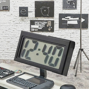 Nhỏ kỹ thuật số <span class=keywords><strong>LCD</strong></span> đồng hồ ngày hiển thị hiện đại mini ô tô Bảng điều khiển Air Vent cho nightstand Pocket Car Truck Máy tính để bàn - Product Image 5