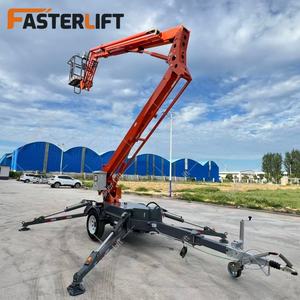 10เมตร16เมตร24เมตรแพลตฟอร์มทางอากาศไฮดรอลิกแบบยืดหดได้ลิฟท์ยกบู้ทแบบดึงราง - Product Image 4