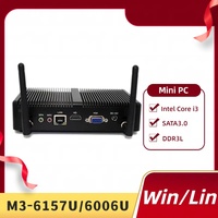 Pequeño Mini PC de escritorio para entretenimiento en el hogar Nuevo Intel Core I3 I5 con sistema sin ventilador/6006U