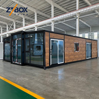 ZYBOX Maison Conteneur Modulaire Préfabriquée Robuste de 40 pieds, de Luxe et Extensible, pour Bureau de Campement Minier, destinée aux marchés des États-Unis, d'Australie et du Canada