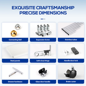ארון טלוויזיה הבציר מודול ארון, ארון אחסון מינימליסטי מודרני, שילוב מודול באוהאוס - Product Image 5