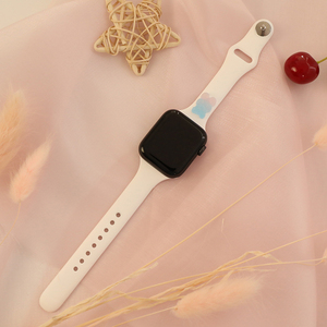 Correa de Silicona para Reloj <span class=keywords><strong>Apple</strong></span> de 45mm 42mm 49mm, Correa Deportiva de Goma con Liberación Rápida y Dijes 3D - Product Image 6