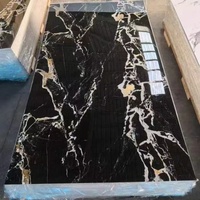 Vente en gros de feuilles de PVC en marbre UV hautement brillantes 1220*2800*3mm revêtement UV panneau de marbre en PVC feuille rigide pour décoration murale