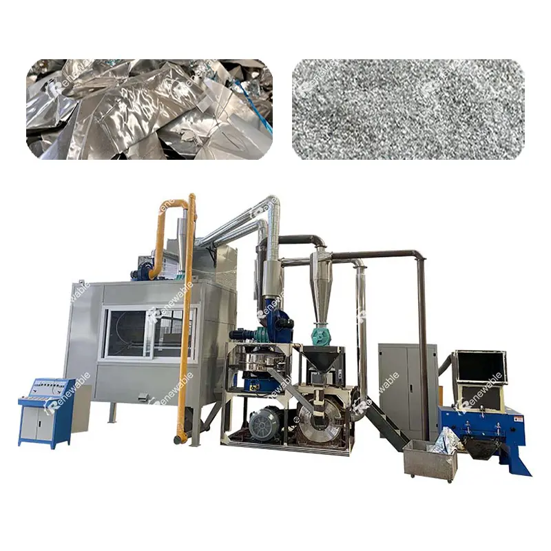 Henan Renewable Aluminum Foil Recycling Equipment Scrap Aluminum Blister Separator Machine Price