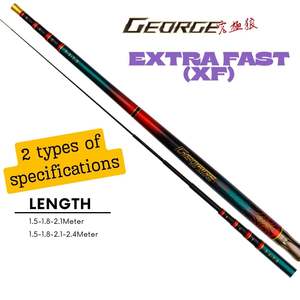 Usine de Fourniture OEM ODM Vente en Gros HINOMIYA Canne à Pêche Télescopique en Fibre de Carbone 98% pour la Pêche aux Crevettes, Grise, pour Utilisation en Eau Douce - Product Image 2