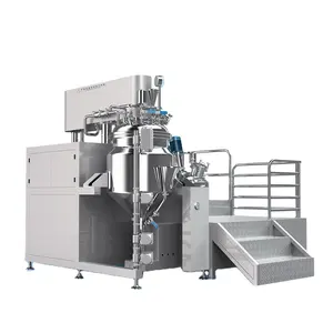 cosmetic making machine Stainless steel emulsifier PLC touch screen homogeneous vacuum emulsifier