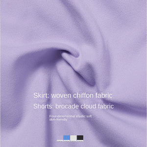 Solid Cool Women's Gym Fitness Activewear Culottes de tenis de una pieza de secado rápido Nueva falda deportiva plisada informal para deportes - Product Image 3