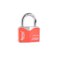 Cadenas étanche 20 mm à anse courte, coloré, le plus vendu, avec couvercle en plastique, type losange, en fer