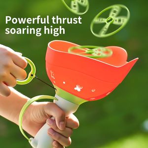 Lanceur et attrapeur de disques volants grenouille à corde en plastique pour enfants, jeu d'extérieur interactif <span class=keywords><strong>parent</strong></span>-enfant pour la famille, 5-7 ans - Product Image 3