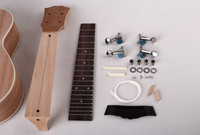 DIY Small 23-Inch Mahogany Ukulele with Special Strings Back/Side Fingerboard Hand Assembled Painted Model E-uk02