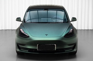 Film vinyle pour voiture ultra métallisé vert noirâtre en stock, vente en gros, film de protection anti-rayures pour carrosserie, couverture intégrale sans bords, peinture vinyle - Product Image 4