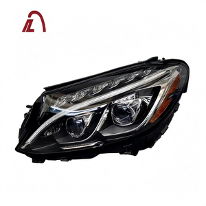 Phares LED <span class=keywords><strong>de</strong></span> haute qualité pour Mercedes-Benz Classe C W205 C180 C200 C250 C300 2016, double lentille <span class=keywords><strong>haut</strong></span> <span class=keywords><strong>de</strong></span> <span class=keywords><strong>gamme</strong></span>, 12V, phare <span class=keywords><strong>de</strong></span> voiture - Product Image 1