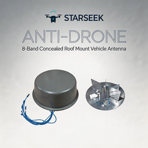 Antenne omnidirectionnelle de type disque pour véhicule Starseek 315 MHz-6 GHz, multi-bandes, pour <span class=keywords><strong>brouilleur</strong></span> et détecteur d'UAV - Product Image 1