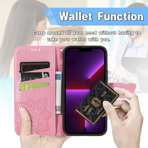 Funda Vintage Estética de Cuero Billetera Smartphone <span class=keywords><strong>para</strong></span> iPhone 17 Air 16 15 <span class=keywords><strong>para</strong></span> Mujeres con Cadena - Product Image 3