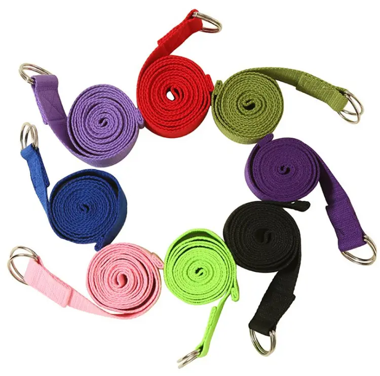 High Quality Eco-friendly Portable Skin-Friendly and Light Yoga Tension Band Yoga Belt and Yoga Straps