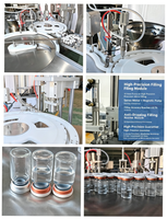 Máquina Automática de Llenado de Frascos de Polvo SX-XLF 0.1-5G para las Industrias Cosmética, de Bebidas y Química, con Funciones de Lavado, Secado y Tapado