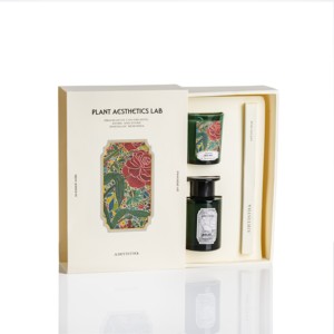 Bộ sản phẩm nến thơm sáp 65g cao cấp, có logo tùy chỉnh, màu sắc sang trọng và tinh dầu thơm khuếch tán sậy 100ml - Product Image 3