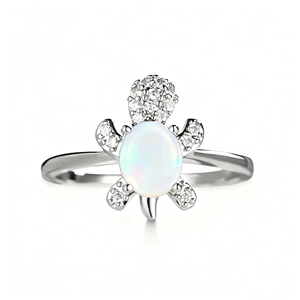 Tortue de mer exquise Bague en argent sterling 925 Ocean Beach Bijoux hawaïens Îles des Caraïbes Bijoux océaniques - Product Image 1