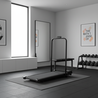 Caminadora Eléctrica Portátil Resistente con Pantalla LED, Motor de 550W, Diseño Plegable, Función 2 en 1, Fácil Almacenamiento para Uso Doméstico