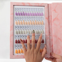 Personnalisé Portable Amovible 120 Couleurs Gel Polonais Tableau D'affichage Professionnel Nail Gel Affichage Livre De Stockage Avec Embouts Magnétiques