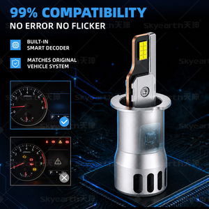 L1 H3 LED Truck Headlights Copper Tube Cooling 35W Bulb Heat Dissipation Plug And Play Auto Parts Supplier Stock - Product Image 4