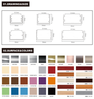 Catégorie de produit Accessoires personnalisés pour carreaux en PVC avec bords carrés pour carreaux et bandes plastiques Profilés en plastique