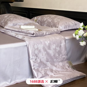 YDGN-0519-G Premium Tencel Cotton Quilt 3 Jin Printed Reactive Dyeing Washed Jacquard Cooling Home Bedding Spring 2026 - Product Image 3