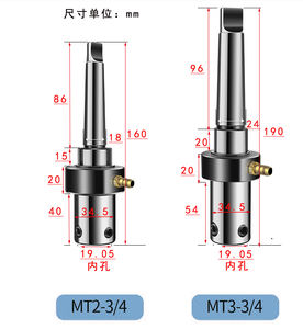 Enrollador cónico de refrigeración interna/externa, cortador anular, abrazadera de broca hueca, mandril, extensión de taladro magnético, perforación - Product Image 2