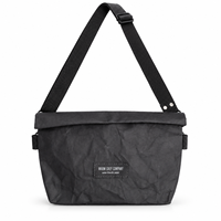 Sac bandoulière en papier kraft lavable, sac messager à enroulement, sac de voyage décontracté léger pour le quotidien, vente en gros