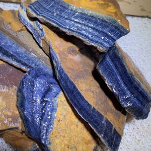 Pierres brutes de œil de tigre bleu naturel de haute qualité en gros - Product Image 4