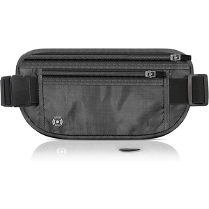 Muestra gratis riñonera táctica Oxford riñonera para actividades al aire libre con correa ajustable y cierre de cremallera patrón de logotipo - Product Image 1