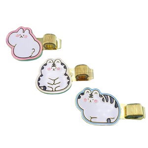 Metal Painted Cat Pen <b>Clip</b> 53mm Alloy <b>Spring</b> <b>Clip</b> For Notebook Stationery Accessory - Product Image 5