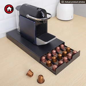 Organisateur moderne en métal pour <span class=keywords><strong>capsules</strong></span> K-Cup, <span class=keywords><strong>Dolce</strong></span> <span class=keywords><strong>Gusto</strong></span>, Nespresso, support pour 45 <span class=keywords><strong>capsules</strong></span>, support pour dosettes de café, <span class=keywords><strong>tiroir</strong></span> de rangement - Product Image 4