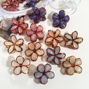 Pinzas de Pelo de Plástico con Flores para Vacaciones de Verano 2026, Pinzas de Pelo de Plumeria para Mujer, Accesorios para el Cabello - Product Image 1