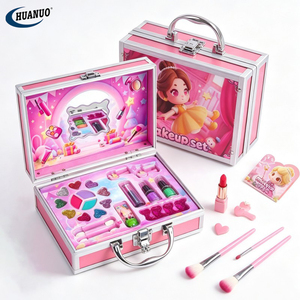 <span class=keywords><strong>Set</strong></span> Trucchi Non Tossici per Bambine 2026: Scatola in Alluminio con Design Creativo per Gioco di Ruolo da Principessa, Regalo per Bambini - Product Image 1