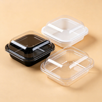 Mini boîte d'emballage thermoformée pour cupcakes, muffins, beignets, contenants à emporter pour boulangerie, en PET de qualité alimentaire, avec logo personnalisé