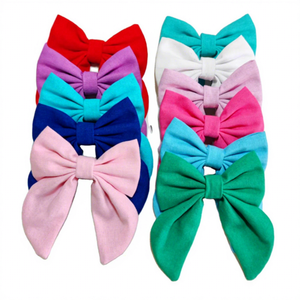 Pinza para el <span class=keywords><strong>pelo</strong></span> de lino original con lazo grande estilo marinero, lazo neutro para el <span class=keywords><strong>pelo</strong></span>, pinza de cocodrilo o lazo tipo botella, accesorios - Product Image 1