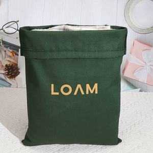 再利用可能なコットンツルダストバッグ帽子プロモーションカスタムロゴプリントドローストリングコットンモスリンギフト靴ポーチ - Product Image 5