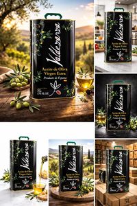 Huile d'olive extra vierge biologique Valdezarza Premium 100% 5L en bidon métallique, pressée à froid, d'origine espagnole, non raffinée, huile de cuisson en vrac - Product Image 4