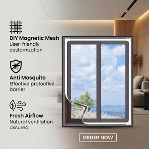Mosquitera <span class=keywords><strong>para</strong></span> Ventana, <span class=keywords><strong>Malla</strong></span> Magnética DIY, Diseño de Cierre Magnético <span class=keywords><strong>para</strong></span> <span class=keywords><strong>Ventanas</strong></span>, Gran Venta - Product Image 1
