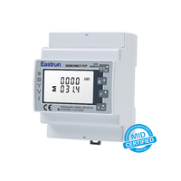 Compteur d'énergie triphasé Eastron SDM630MCT-TCP avec CT, Ethernet Modbus TCP, écran LCD, rail DIN pour la surveillance industrielle photovoltaïque