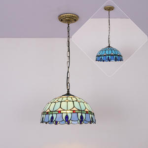 โคมไฟห้อยเพดานสไตล์มินิมอล โอห่าว ทิฟฟานี่ แสงวอร์ม สไตล์เมดิเตอร์เรเนียน สำหรับตกแต่งบ้าน ห้องนั่งเล่น ห้องนอน ห้องทำงาน ห้องรับประทานอาหาร บาร์ ห้องแบดมินตัน - Product Image 1