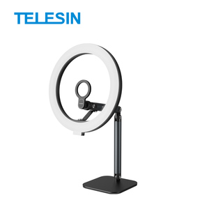 Anneau lumineux LED Telesin 10 pouces pour photographie, selfie, éclairage d'appoint pour <span class=keywords><strong>YouTube</strong></span>, TikTok, vidéo et streaming en direct - Product Image 2