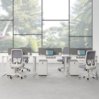 Nouvelle conception, poste de travail modulaire de bureau économique, bureaux en cluster, postes de travail de bureau pour 6 personnes, à vendre