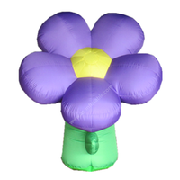 Fleur gonflable géante en PVC personnalisée avec logo pour la publicité et la décoration d'événements en plein air