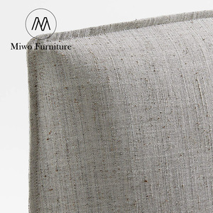 <span class=keywords><strong>Letto</strong></span> <span class=keywords><strong>Matrimoniale</strong></span> King Size Imbottito per Hotel, Design Moderno, Lavabile, con Struttura Comoda in Tessuto di Lino <span class=keywords><strong>Grigio</strong></span>, Schienale Alto, Ideale per Camere da <span class=keywords><strong>Letto</strong></span> e Guesthouse - Product Image 5